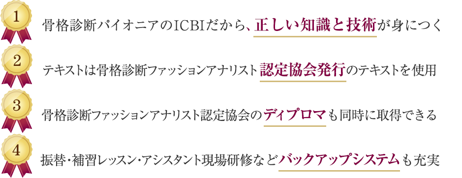 骨格診断によるファッションアナリスト養成講座 Icbi