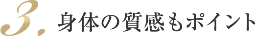 身体の質感もポイント（仮）