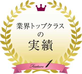 業界トップクラスの実績